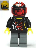 LEGO wr023 Backyard Blaster 1 (Bart Blaster) - Standard Helmet, Trans-Red Visor